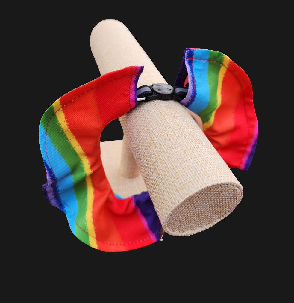 Bird Safe Cat Collar Cover l Rainbow